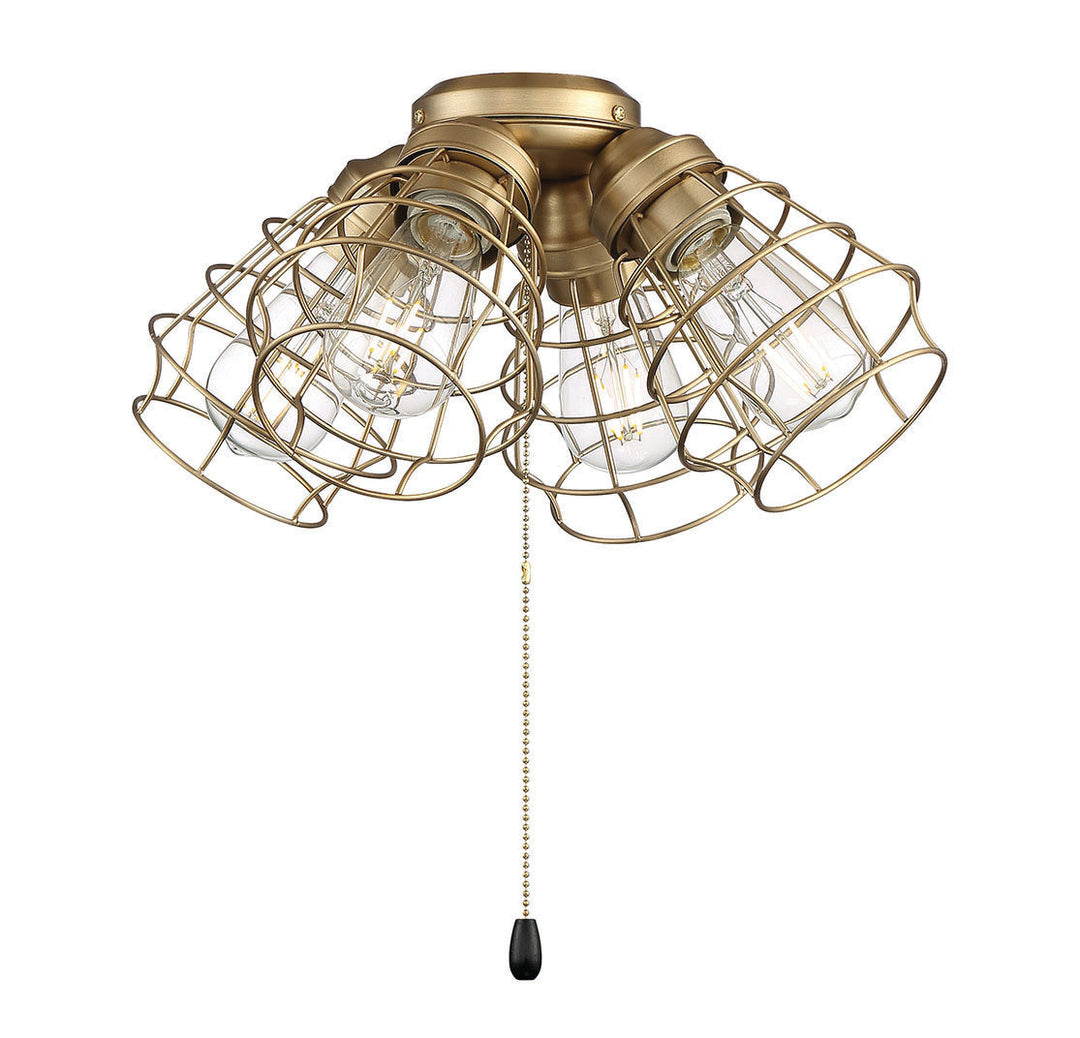 Antique Hardware 4 Light Cage Light Kit in Satin Brass Accessory