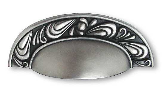 3 Inch Solid Brass Petal Cup Pull COPPER MOUNTAIN HARDWARE