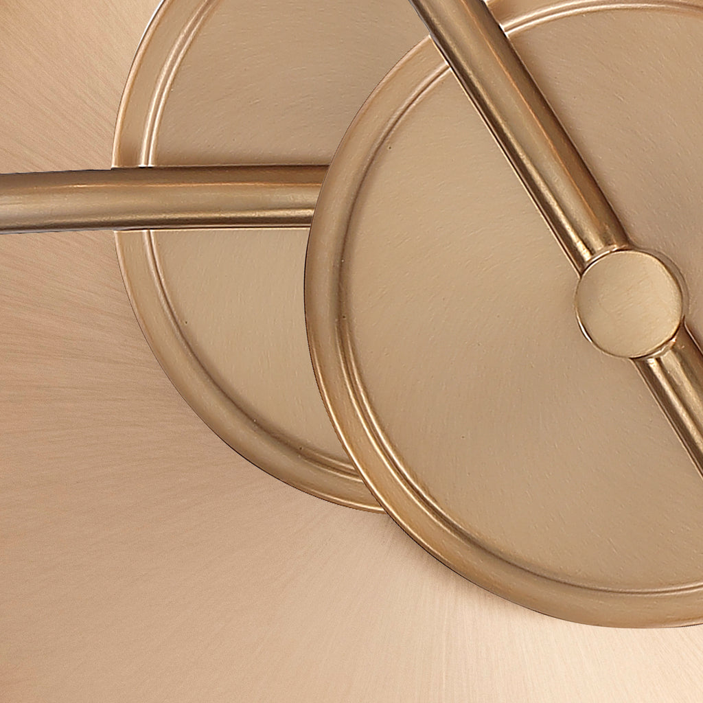 Crystorama Crystorama Voss 1 Light Luxe Gold Semi Flush Mount