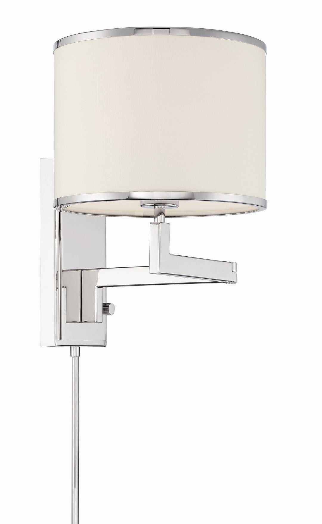 Crystorama Crystorama Madison 1 Light Polished Nickel Task Sconce