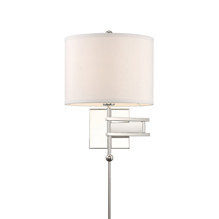 Crystorama Crystorama Marshall 1 Light Polished Nickel Task Sconce