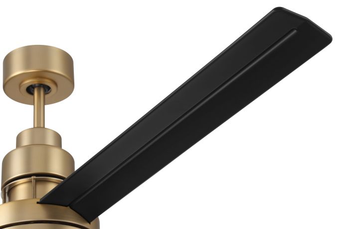 ##Antique Hardware## 54" Mondo in Satin Brass w/ Flat Black Blades