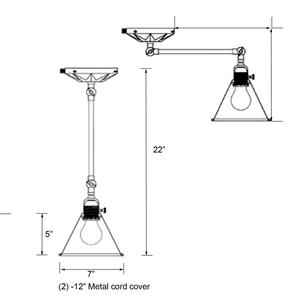 Crystorama Crystorama Morgan 1 Light Matte Black Task Sconce