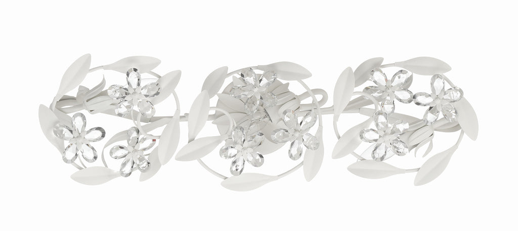 Crystorama Crystorama Marselle 3 Light Matte White Bathroom Vanity