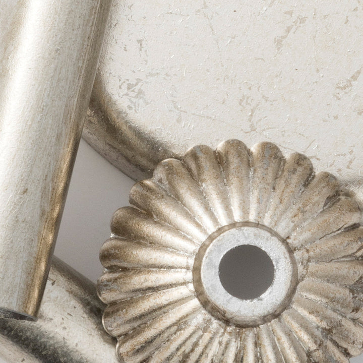 Mercer 7 Light Hand Cut Crystal Olde Silver Semi Flush Mount Crystorama