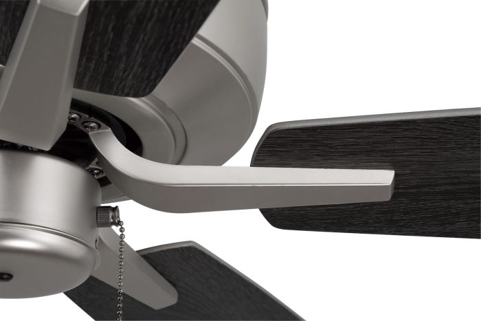 ##Antique Hardware## 52" Pro Plus in Brushed Nickel w/ Brushed Nickel/Greywood Blades