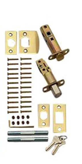 COPPER MOUNTAIN HARDWARE Quaker Style Single-Door Deadbolt Entryway Set Several Finishes