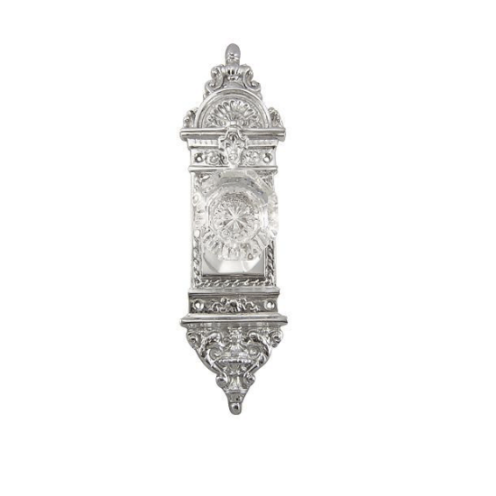 L'Enfant Backplate Door Set with Octagon Crystal Door Knobs (Several Finishes Available) COPPER MOUNTAIN HARDWARE