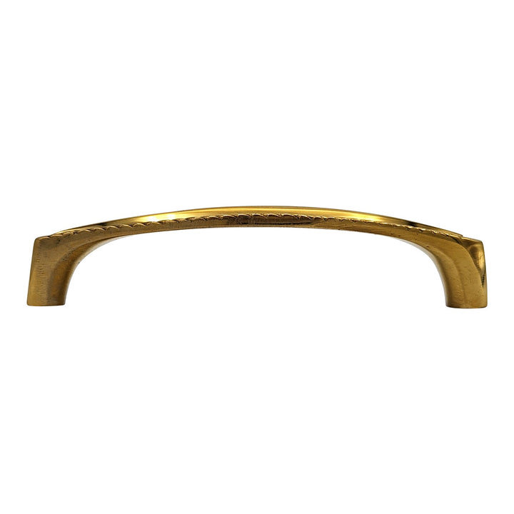 4 Inch Overall (3 3/4 Inch c-c) Solid Brass Georgian Roped Style Pull COPPER MOUNTAIN HARDWARE