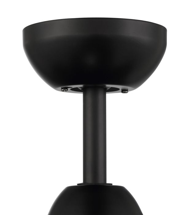 ##Antique Hardware## 24" Propel II Indoor/Outdoor (Damp) in Flat Black w/ Flat Black Blades