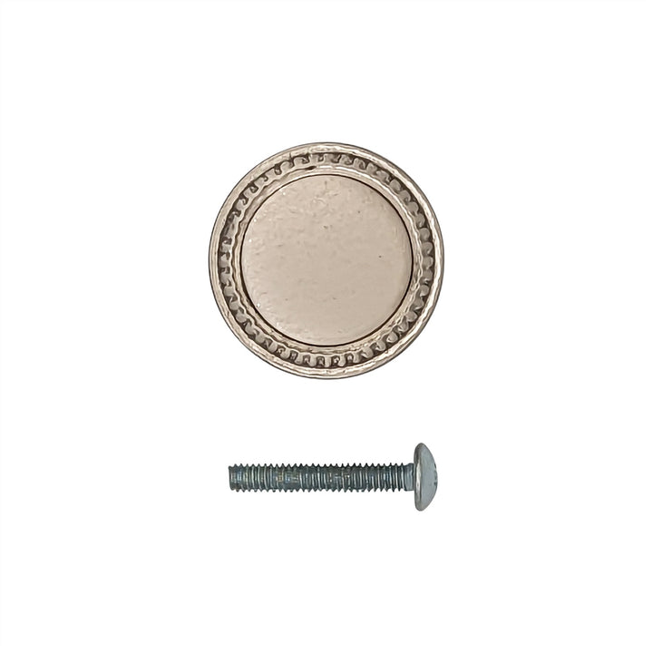 COPPER MOUNTAIN HARDWARE Solid Brass Victorian Beaded Round Cabinet & Furniture Knob