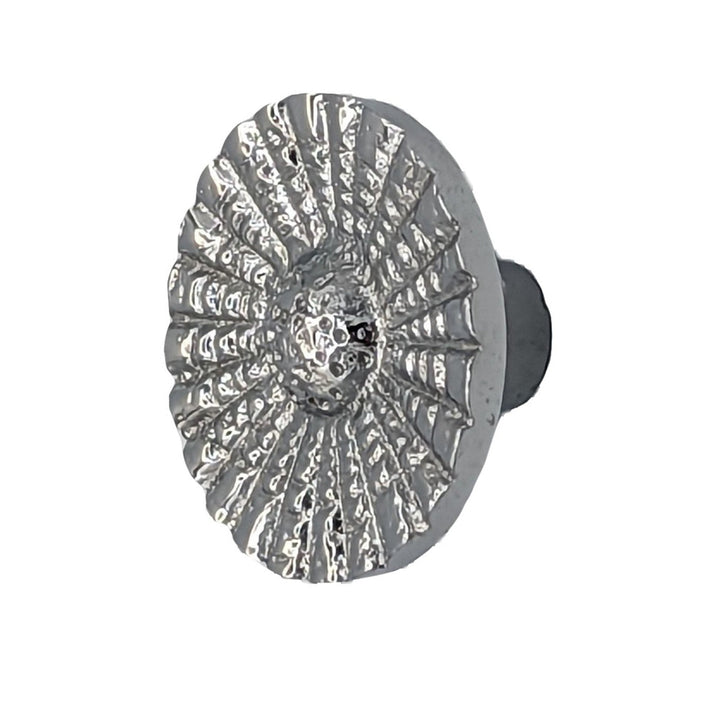 1 Inch Solid Brass Art Deco Style Round Cabinet and Furniture Knob COPPER MOUNTAIN HARDWARE