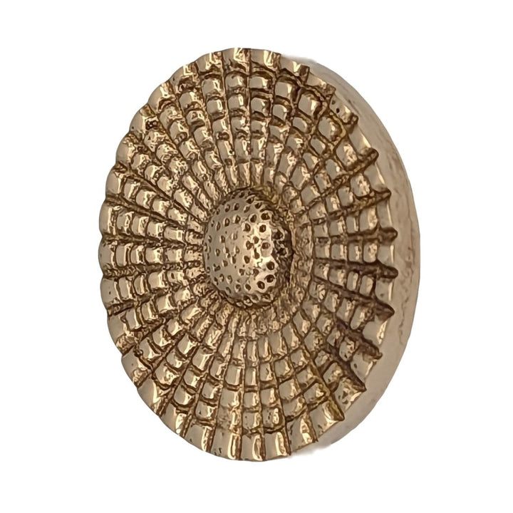 COPPER MOUNTAIN HARDWARE Solid Brass Art Deco Style Round Cabinet & Furniture Knob
