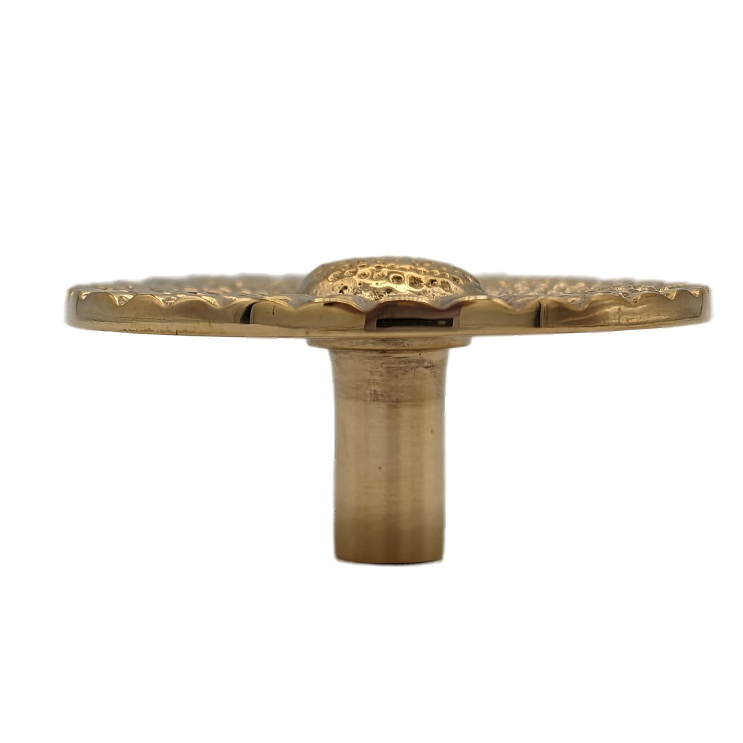 COPPER MOUNTAIN HARDWARE Solid Brass Art Deco Style Round Cabinet & Furniture Knob