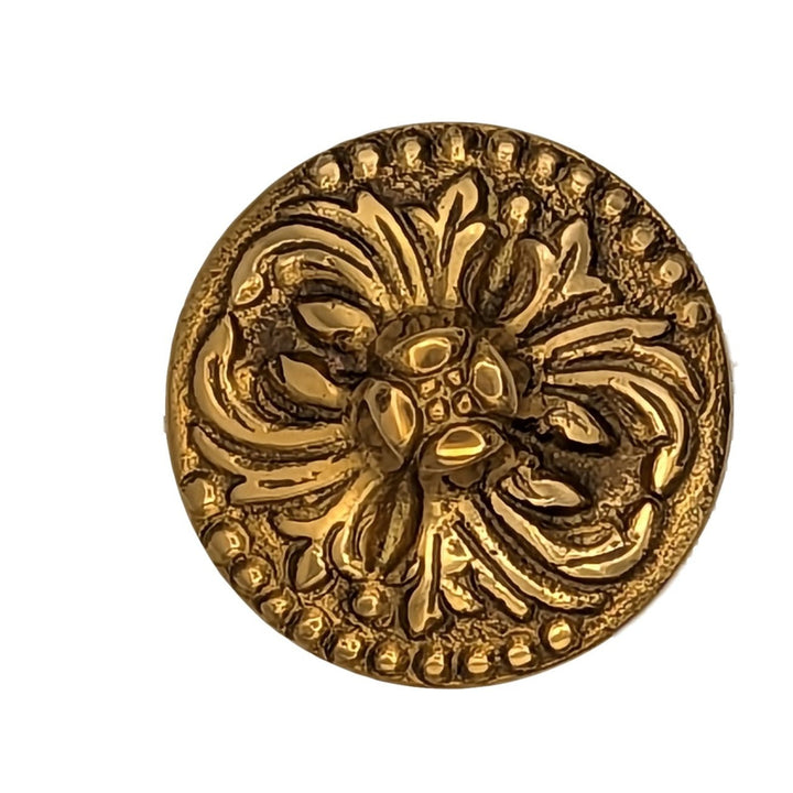 COPPER MOUNTAIN HARDWARE Unlacquered Brass Rococo Victorian Cabinet & Furniture Knob