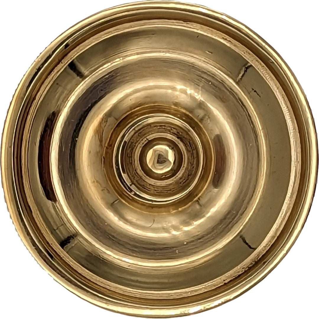 COPPER MOUNTAIN HARDWARE Modern Brass Round Disc Cabinet & Furniture Knob