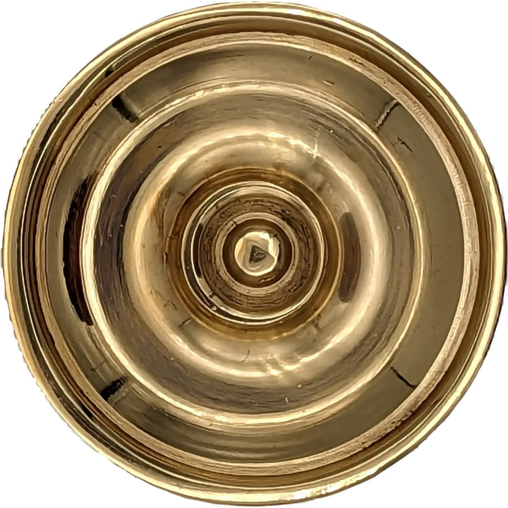 COPPER MOUNTAIN HARDWARE Modern Brass Round Disc Cabinet & Furniture Knob