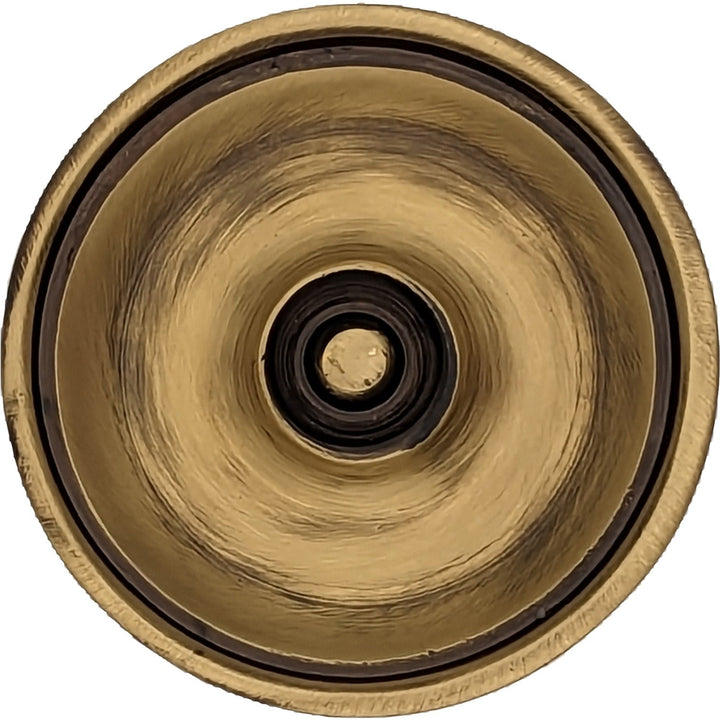 COPPER MOUNTAIN HARDWARE Modern Brass Round Disc Cabinet & Furniture Knob