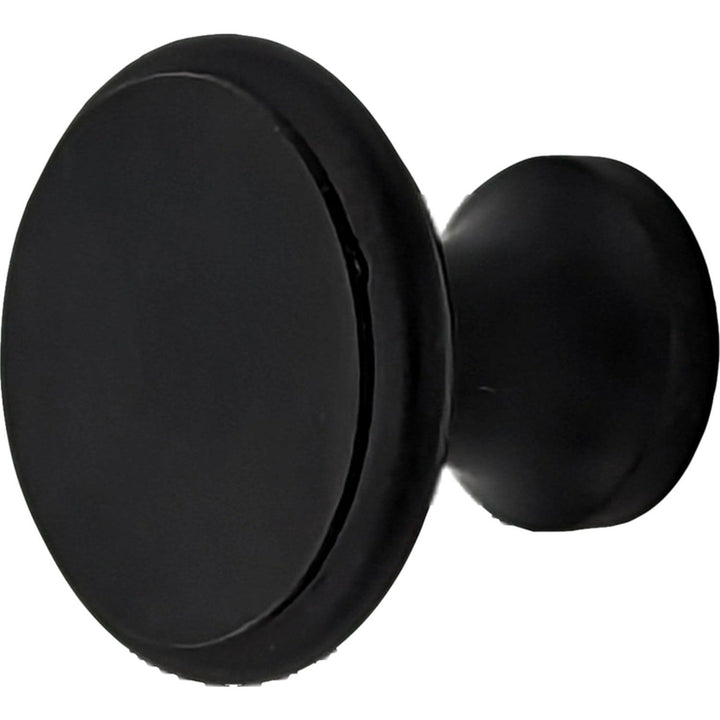 COPPER MOUNTAIN HARDWARE Traditional Brass Flat Top Round Cabinet & Furniture Knob