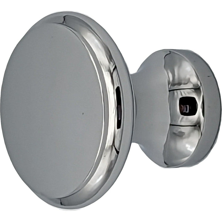 COPPER MOUNTAIN HARDWARE Traditional Brass Flat Top Round Cabinet & Furniture Knob