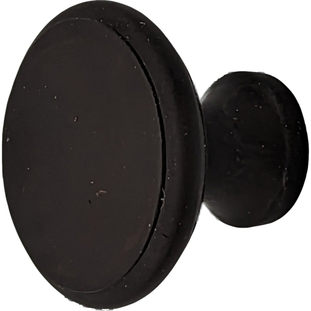 COPPER MOUNTAIN HARDWARE Traditional Brass Flat Top Round Cabinet & Furniture Knob