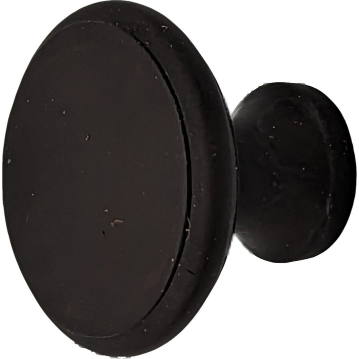 COPPER MOUNTAIN HARDWARE Traditional Brass Flat Top Round Cabinet & Furniture Knob