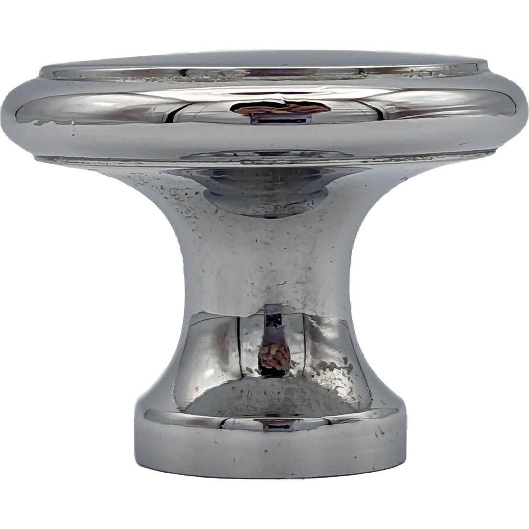 COPPER MOUNTAIN HARDWARE Traditional Brass Flat Top Round Cabinet & Furniture Knob