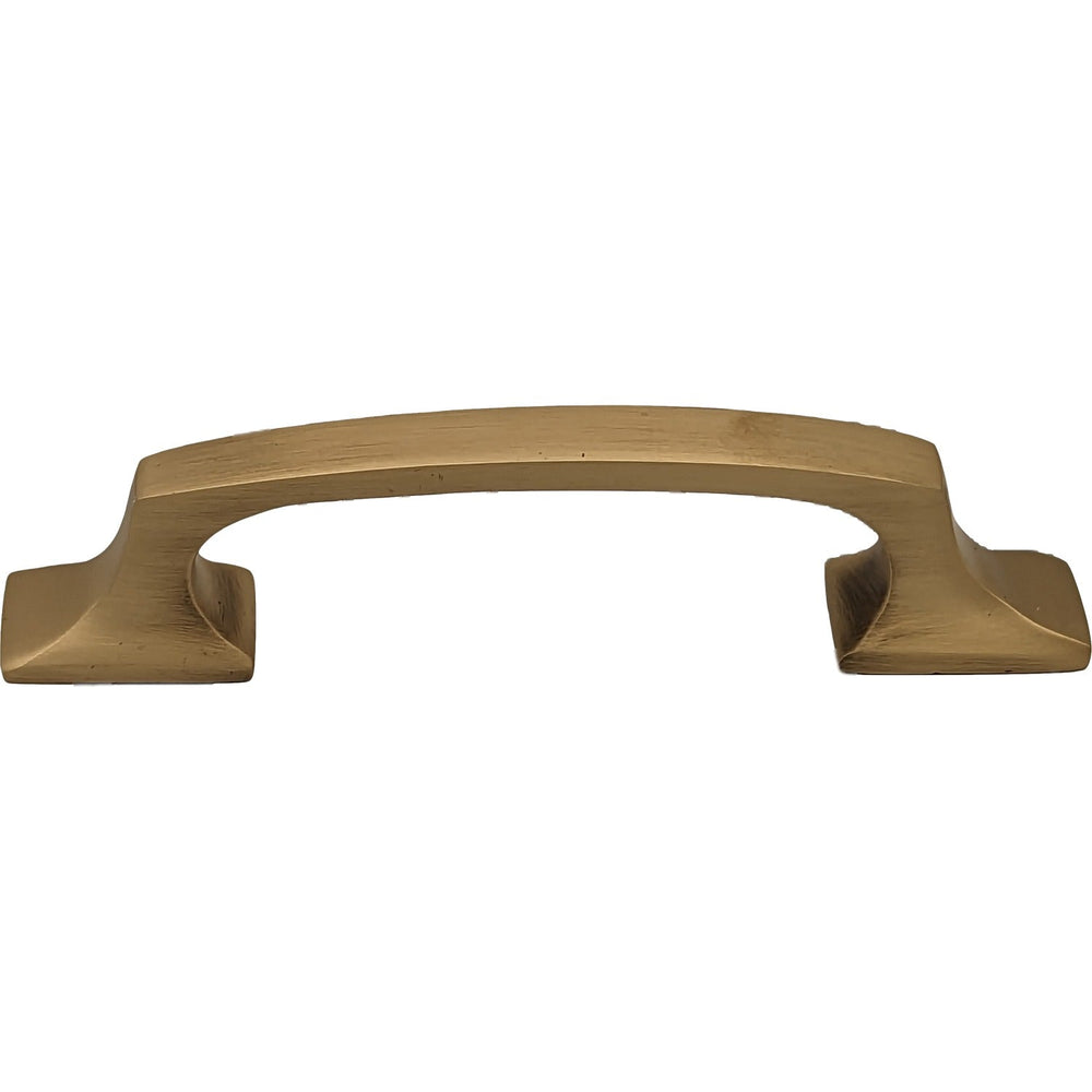 5 1/4 Inch Overall (3 3/4 Inch c-c) Traditional Solid Brass Pull COPPER MOUNTAIN HARDWARE