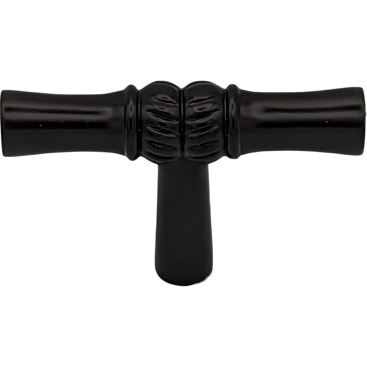 2 Inch Solid Brass T Shape Japanese Bamboo Style Cabinet and Furniture Knob (Several Finishes Available)