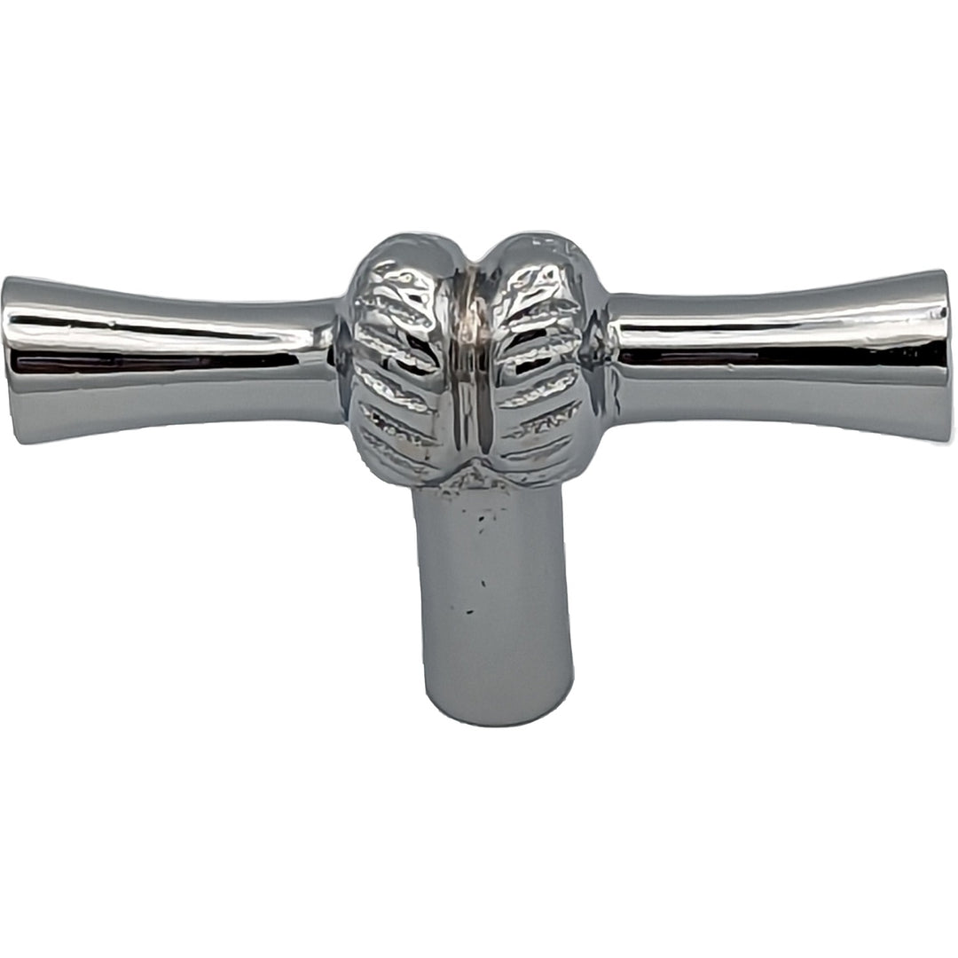 2 Inch Solid Brass T Shape Japanese Bamboo Style Cabinet and Furniture Knob (Several Finishes Available)