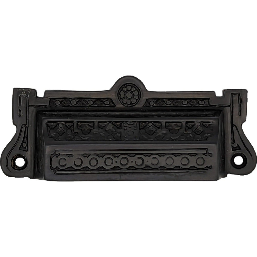 3 7/8 Inch Overall (3 3/8 Inch c-c) Eastlake Bin Pull COPPER MOUNTAIN HARDWARE