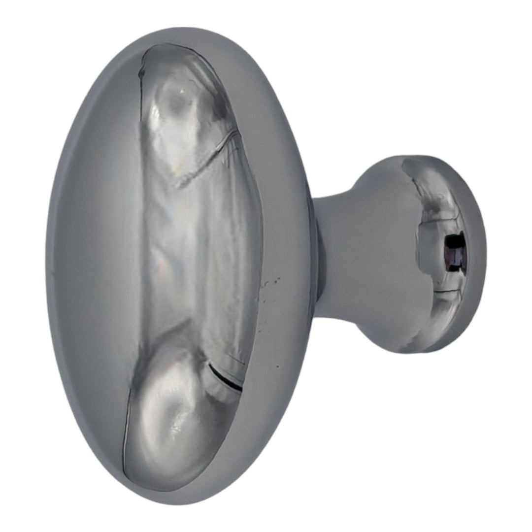 COPPER MOUNTAIN HARDWARE 1 1/2 Inch Large Traditional Solid Brass Egg Cabinet & Furniture Knob