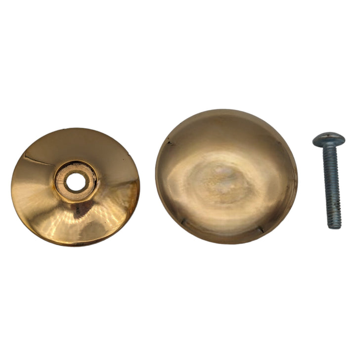 1 1/3 Inch Round Cabinet Knob with Backplate (Several Finishes Available) COPPER MOUNTAIN HARDWARE