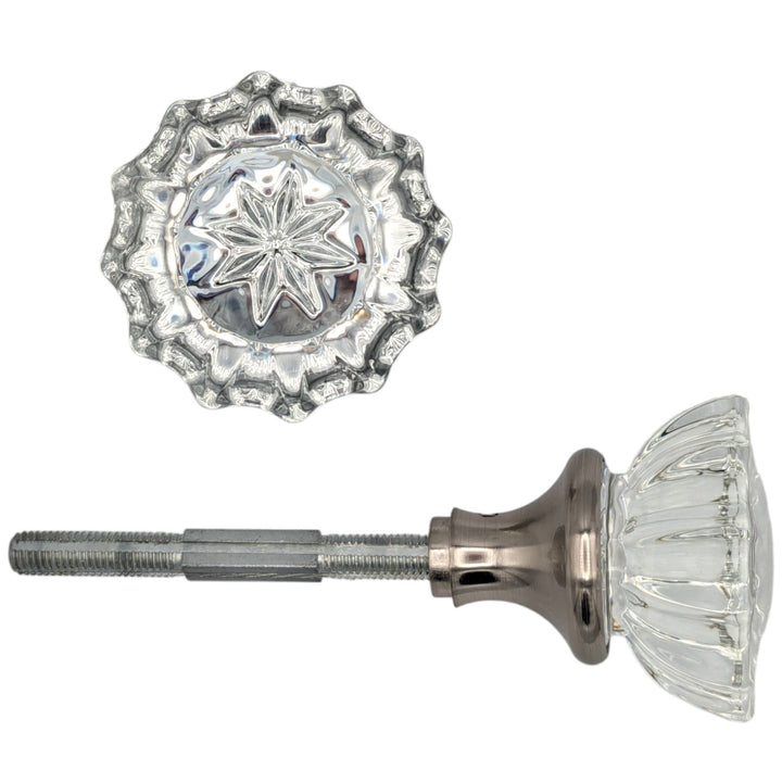 Fluted Crystal Spare Knob Set (Satin Nickel) COPPER MOUNTAIN HARDWARE