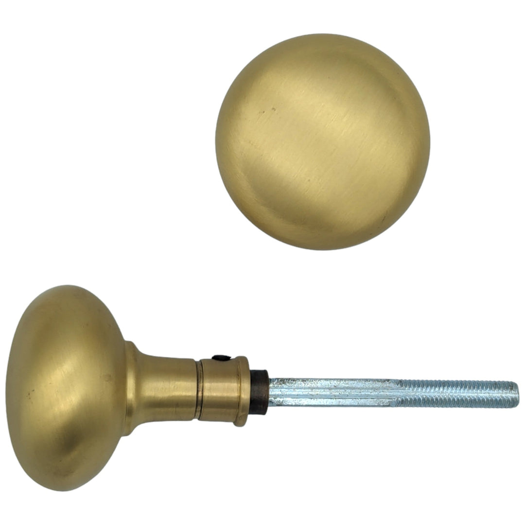 COPPER MOUNTAIN HARDWARE Solid Brass Round Spare Door Knob Set