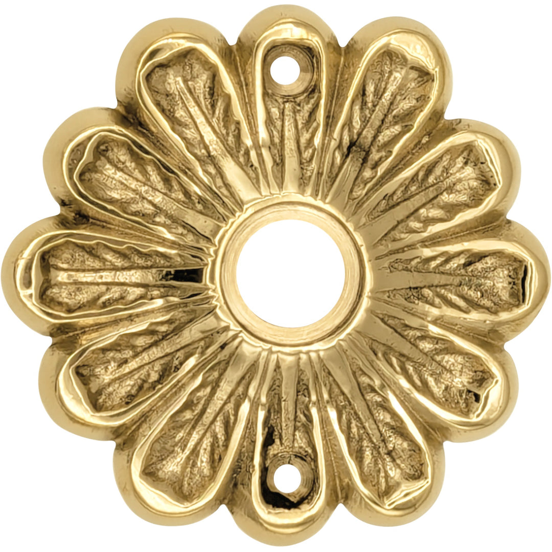 Maltesia Flower Style Solid Brass Rosette (Several Finishes Available) COPPER MOUNTAIN HARDWARE