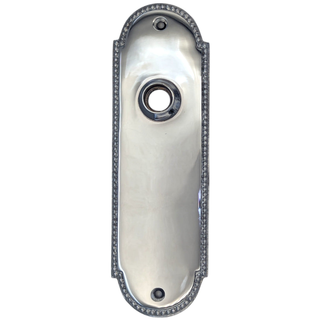 Beaded Arched Solid Brass Backplate (Several Finish Options) COPPER MOUNTAIN HARDWARE