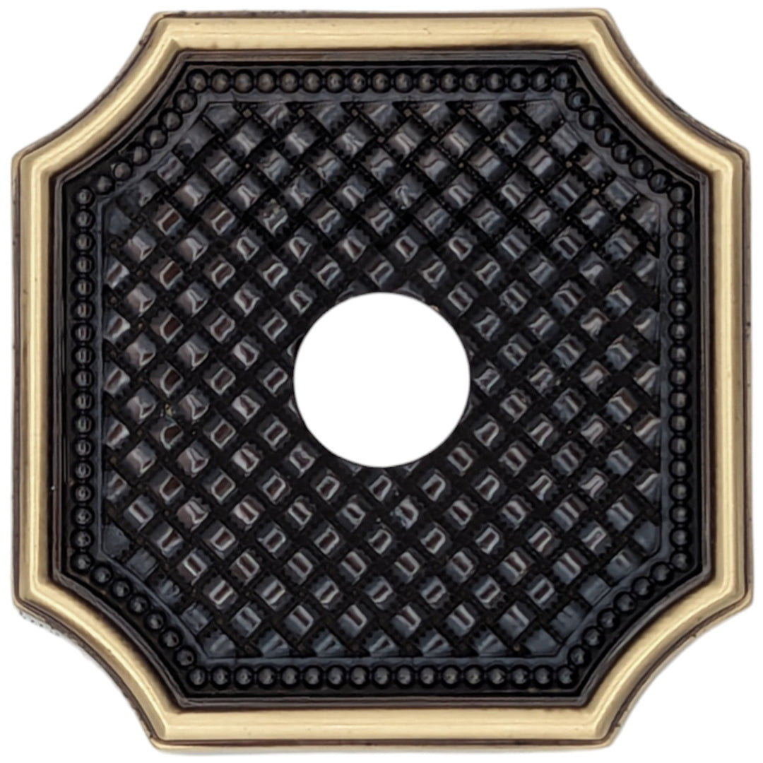 Basket Weave Solid Brass Rosette (Several Finishes Available) COPPER MOUNTAIN HARDWARE