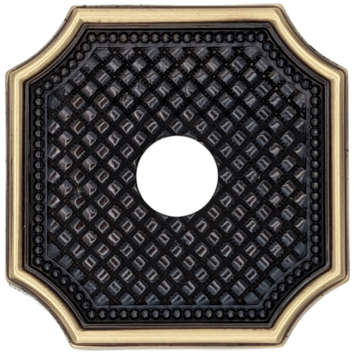 Basket Weave Solid Brass Rosette (Several Finishes Available) COPPER MOUNTAIN HARDWARE