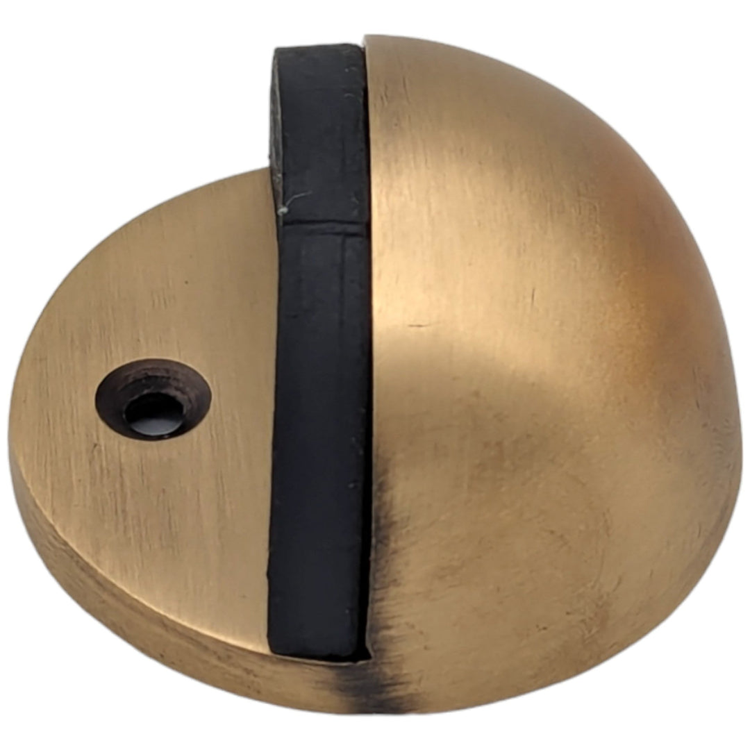 Low Profile Brass Floor Mounted Door Stop (Several Finishes Available) COPPER MOUNTAIN HARDWARE