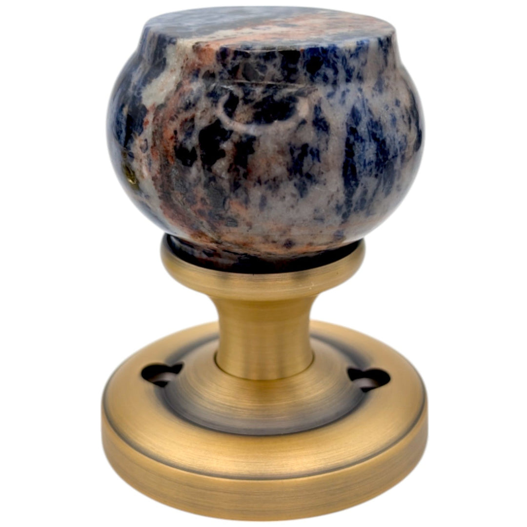 Magnifique® Classic Door Set with Royal Blue Knobs (Several Finishes Available)