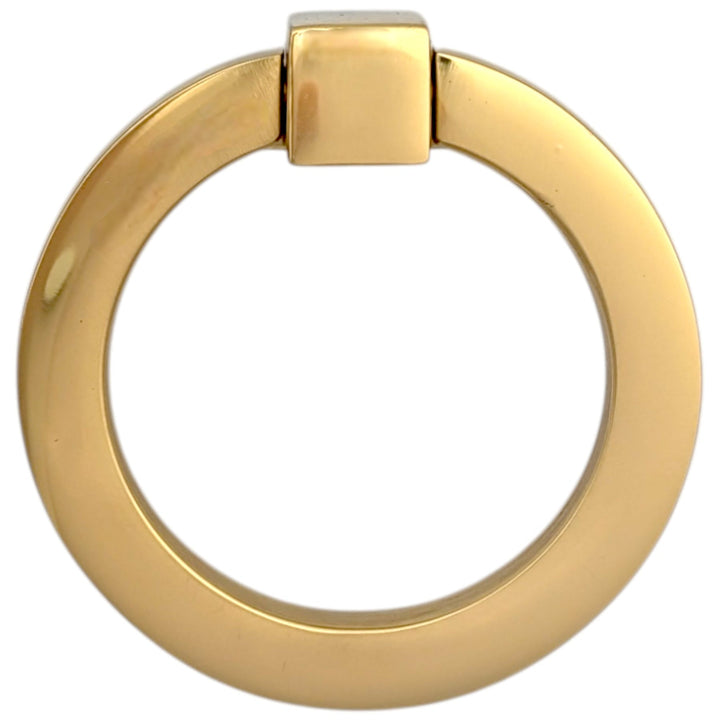 3 Inch Mission Style Solid Brass Drawer Ring Pull (Several Finishes Available)