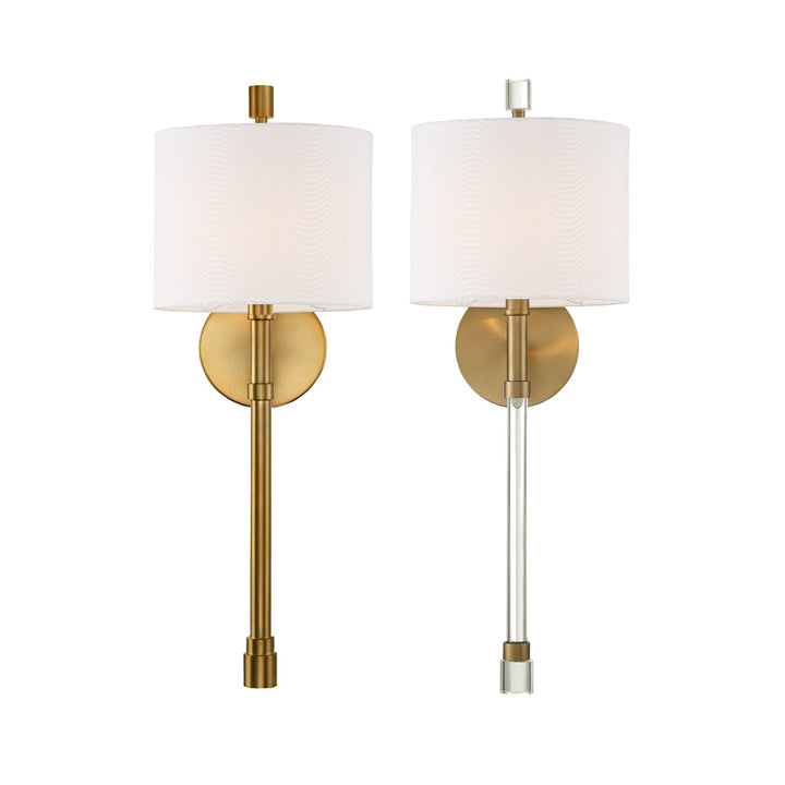 Crystorama Crystorama Rachel 1 Light Vibrant Gold Sconce
