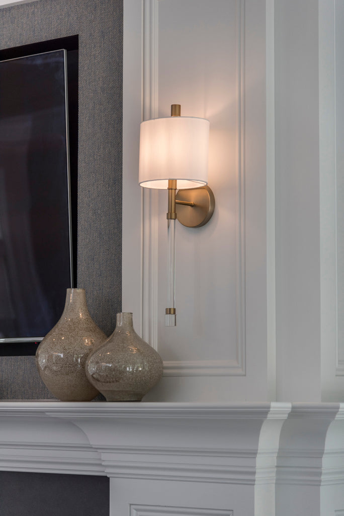 Crystorama Crystorama Rachel 1 Light Vibrant Gold Sconce