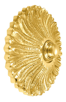 Solid Brass Antique Flower Doorbell Push