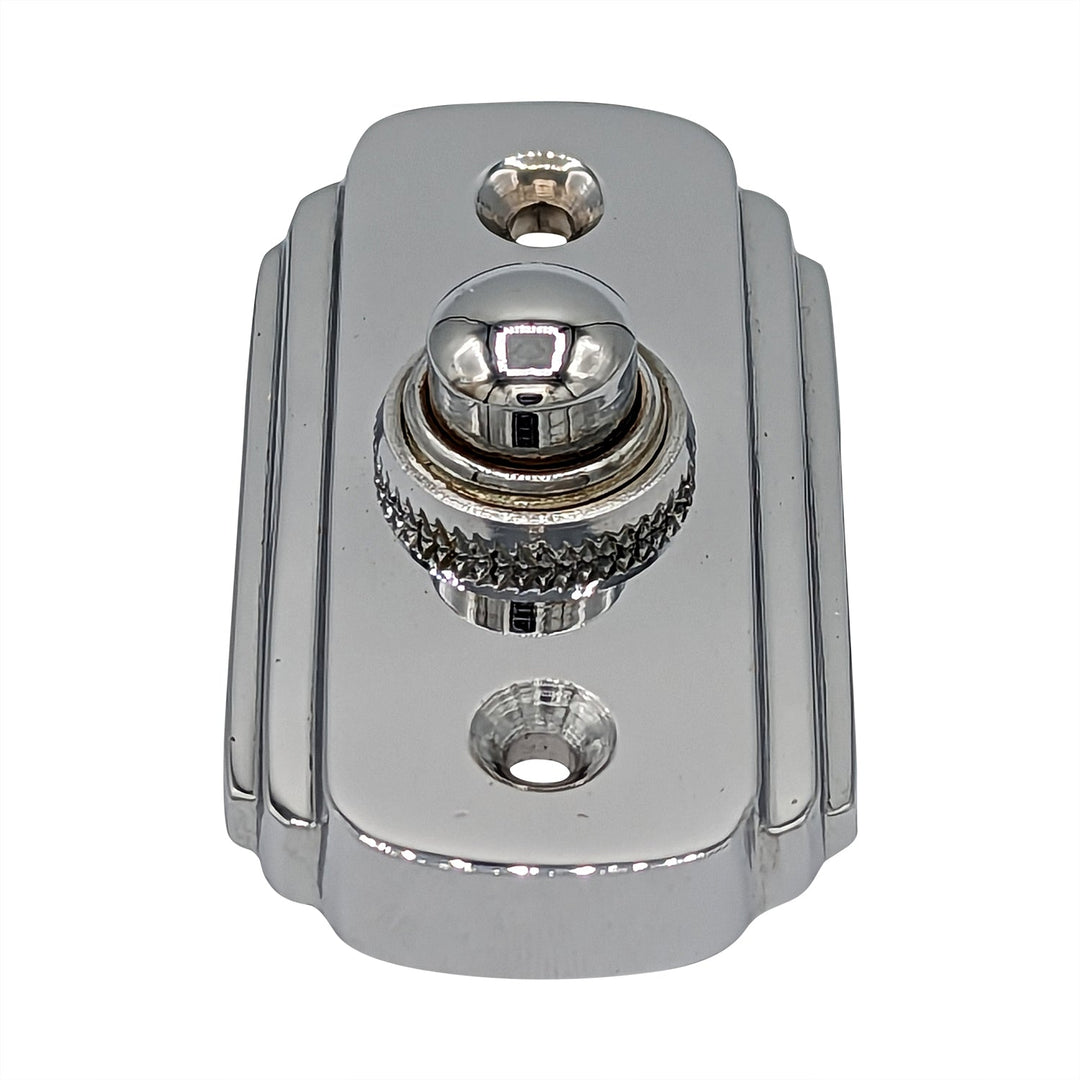 2 1/2 Inch Solid Brass Art Deco Doorbell Button COPPER MOUNTAIN HARDWARE