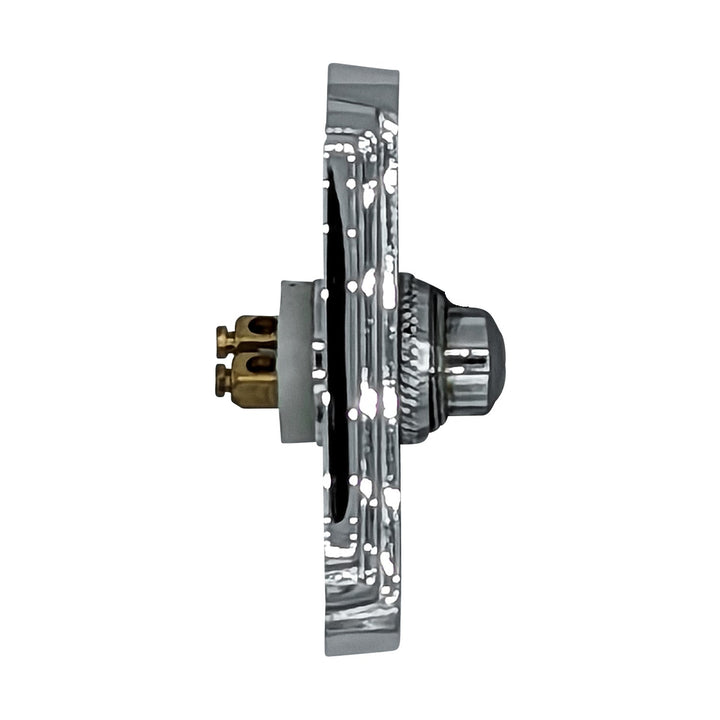 2 1/2 Inch Solid Brass Art Deco Doorbell Button COPPER MOUNTAIN HARDWARE