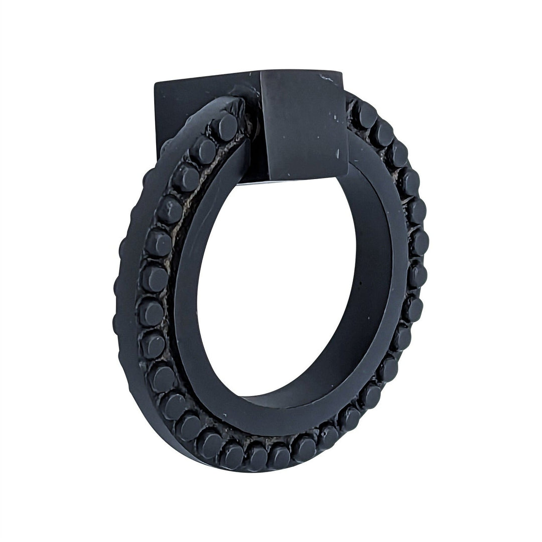 2 Inch Solid Brass Beaded Drawer Ring Pull COPPER MOUNTAIN HARDWARE