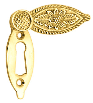 Solid Brass Victorian Key Hole Cover