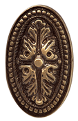 Ornate Victorian Rosette Door Set with Avalon Oval Door Knobs (Several Finishes Available) COPPER MOUNTAIN HARDWARE